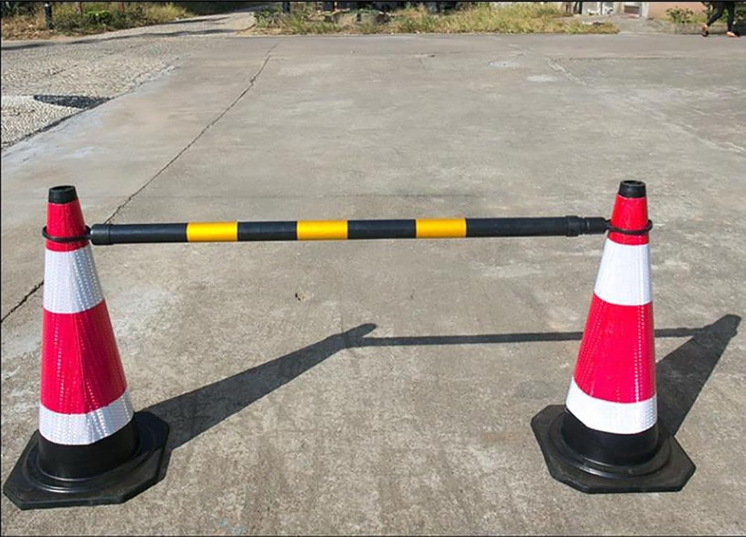 Lot de 2 cônes signalisation rétractables for Parking et Chantier(Giallo)