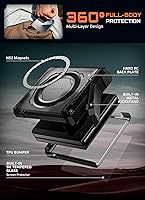 Vista 7 de SUPCASE Funda para Samsung Galaxy Z Flip 7 con soporte y protector de pantalla frontal (Unicorn Beetle Grip), [compatible con MagSafe]