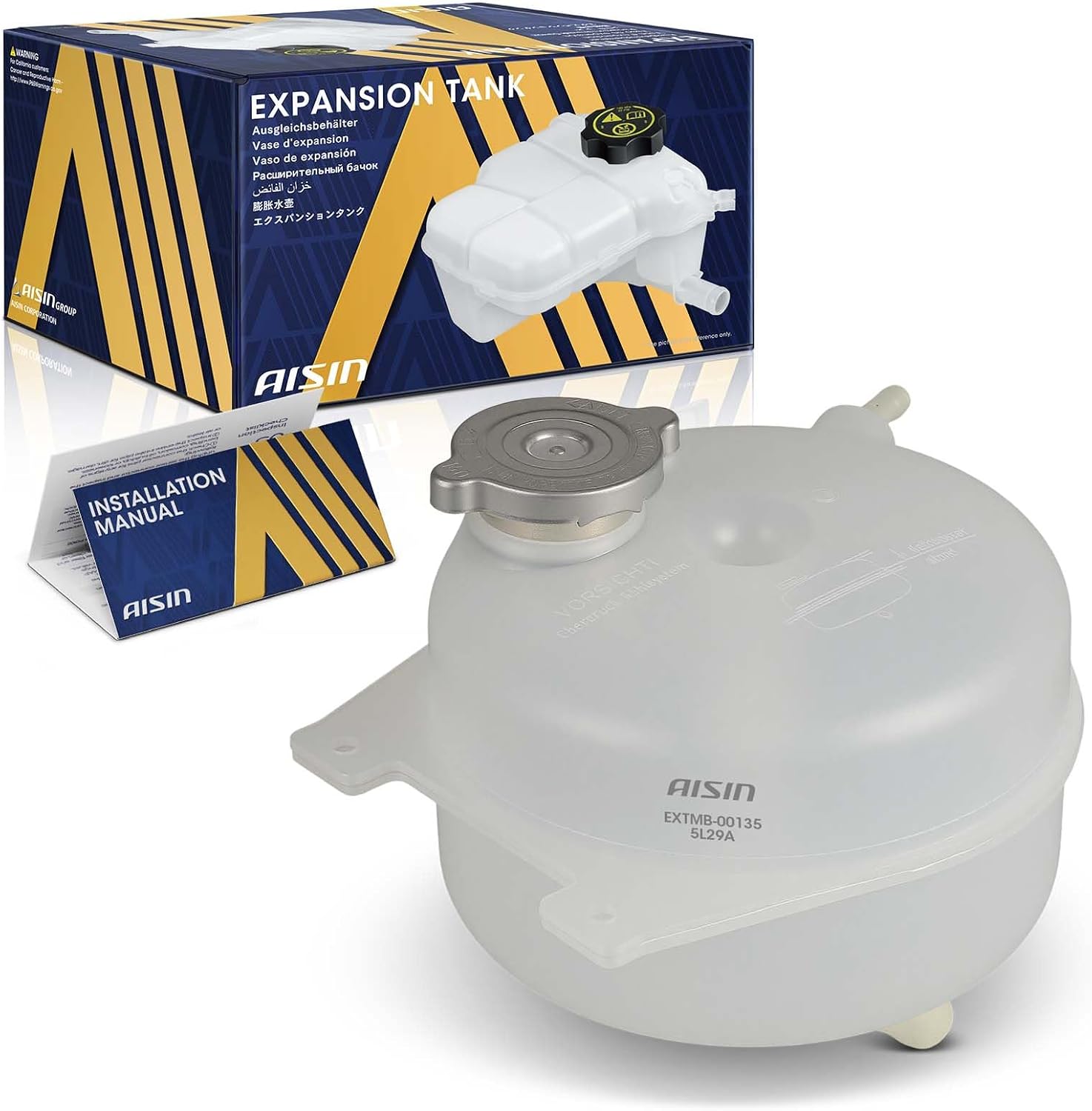 AISIN AFTERMARKET EXTMB-00135 Coolant Reservoir Expansion Tank with Cap