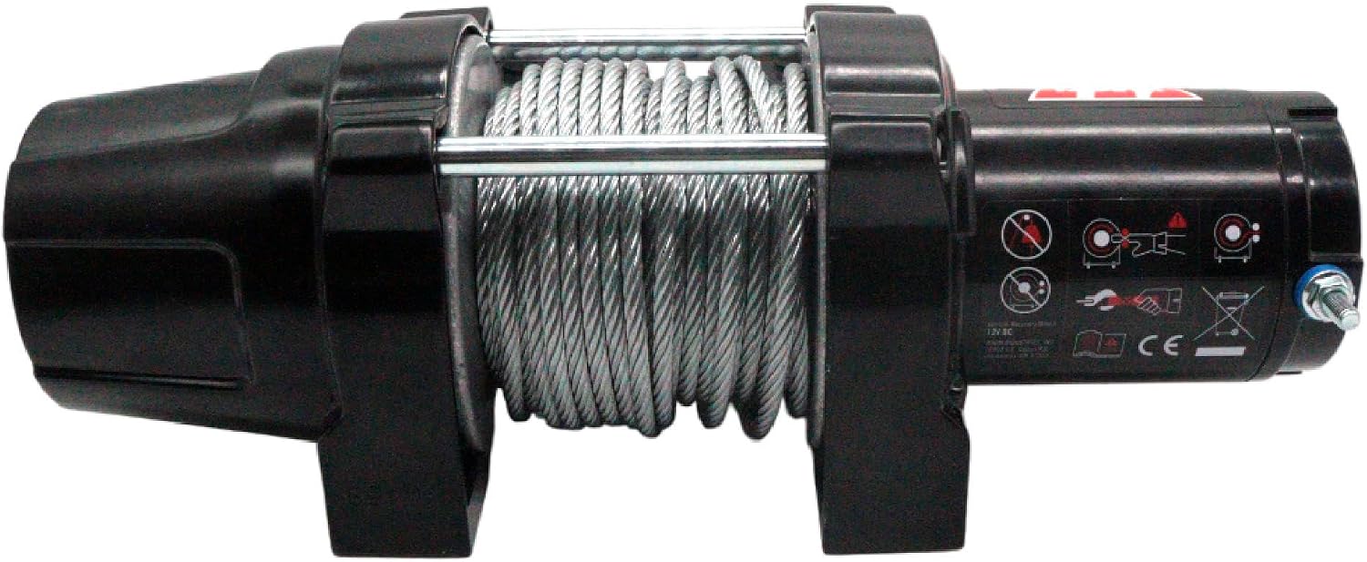 WARN VRX 25 Powersport Winch – 2,500 lb Line Pull Rating, Steel Rope, 12V ATV/UTV Winch with Durable All-Metal Gear Train, Mechanical Brake & Weather-Resistant Design for Powersports Recovery