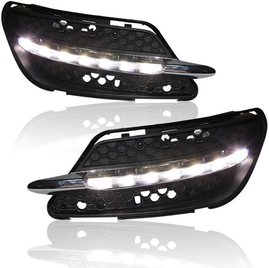 1 Pair Set of LED Daytime Running Light LED Lamp DRL for W204 Cclass C300 Sport C63 AMG 2007-2012