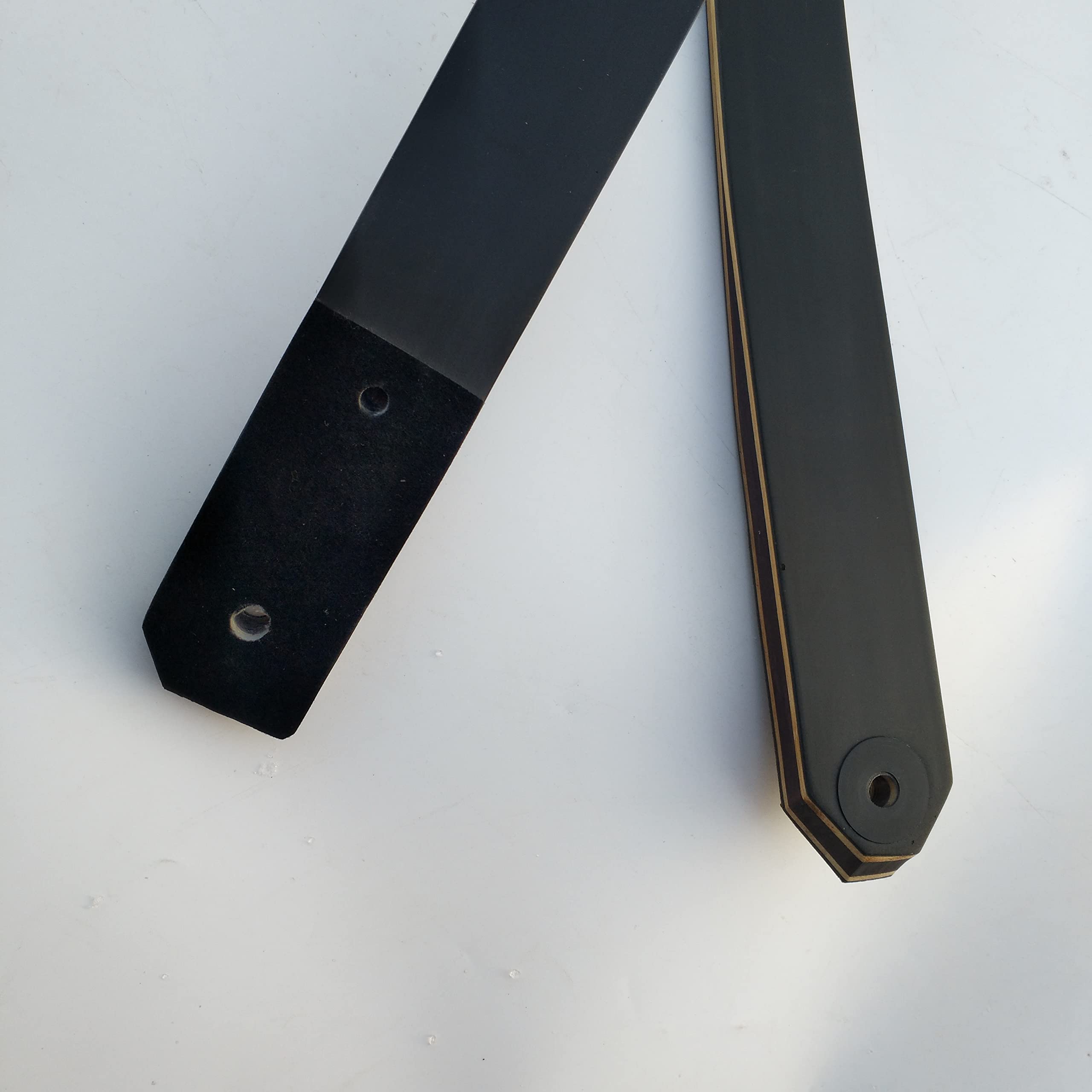Arti neri per impugnature, arti dell'arco ricurvo Black Hunter da 25 libbre-60 libbre, arti del processo di laminazione dell'acero per impugnature dell'arco ricurvo