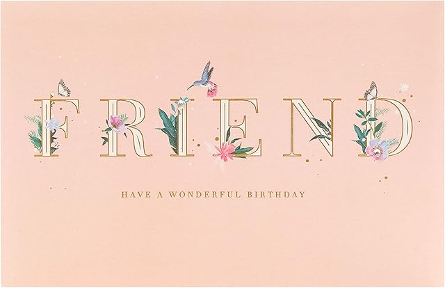 Birthday Card for Her - Birthday Card for Friend - Friend - Contemporary Design