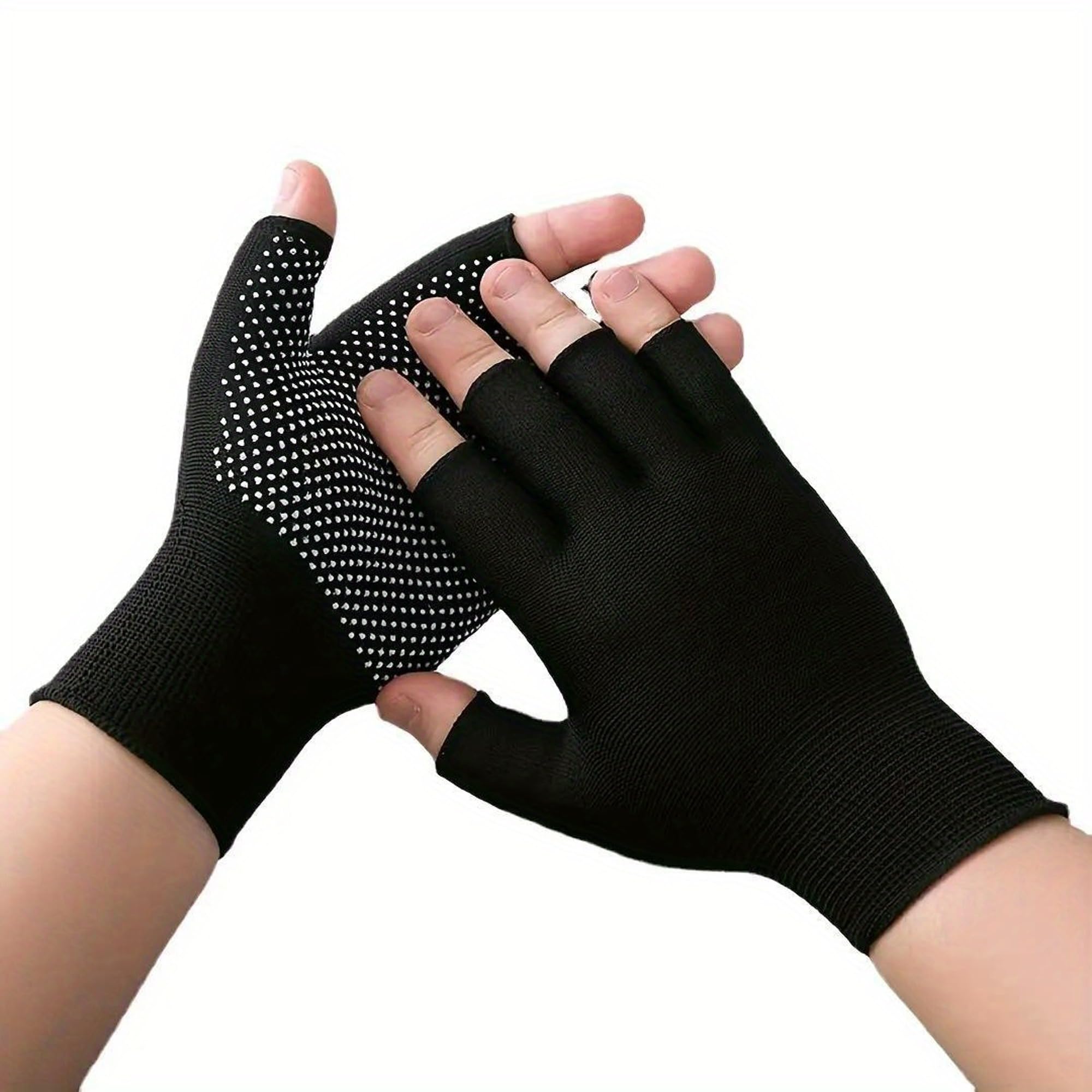 Generic ""Top Choice: Half Finger Non-slip Breathable Gloves for Cycling, Fishing, and Driving""