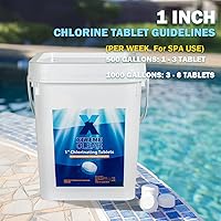 Vista 5 de XtremeClear - Pestañas de cloro de 5 libras y 1 pulgada para piscina, bañera de hidromasaje y spa, elimina bacterias y algas, desinfectante que hace