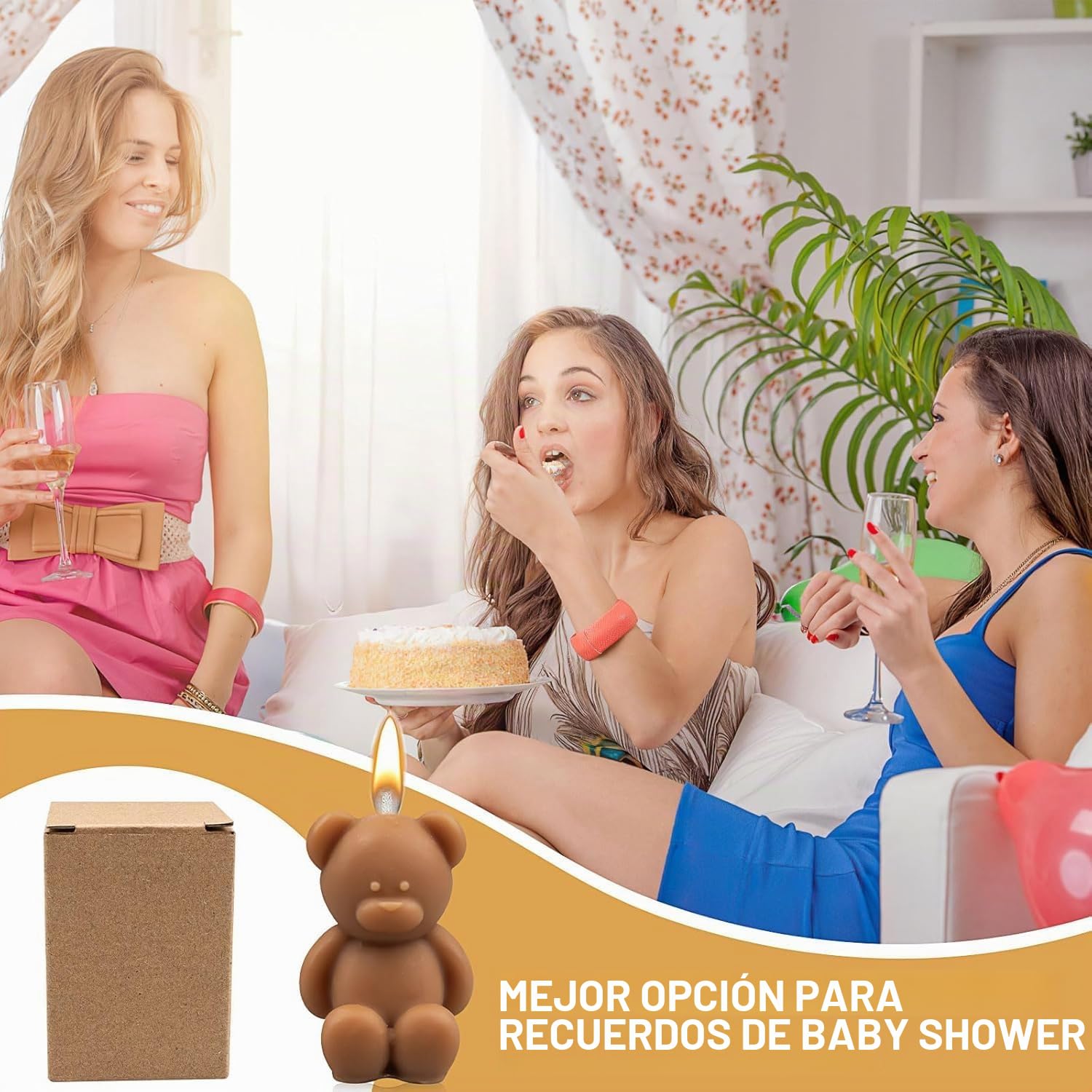 30 Velas De Oso Para Fiesta De Bebé, Regalos Para Fiestas, Decoraciones De Fiesta, Paquete Al Por Mayor