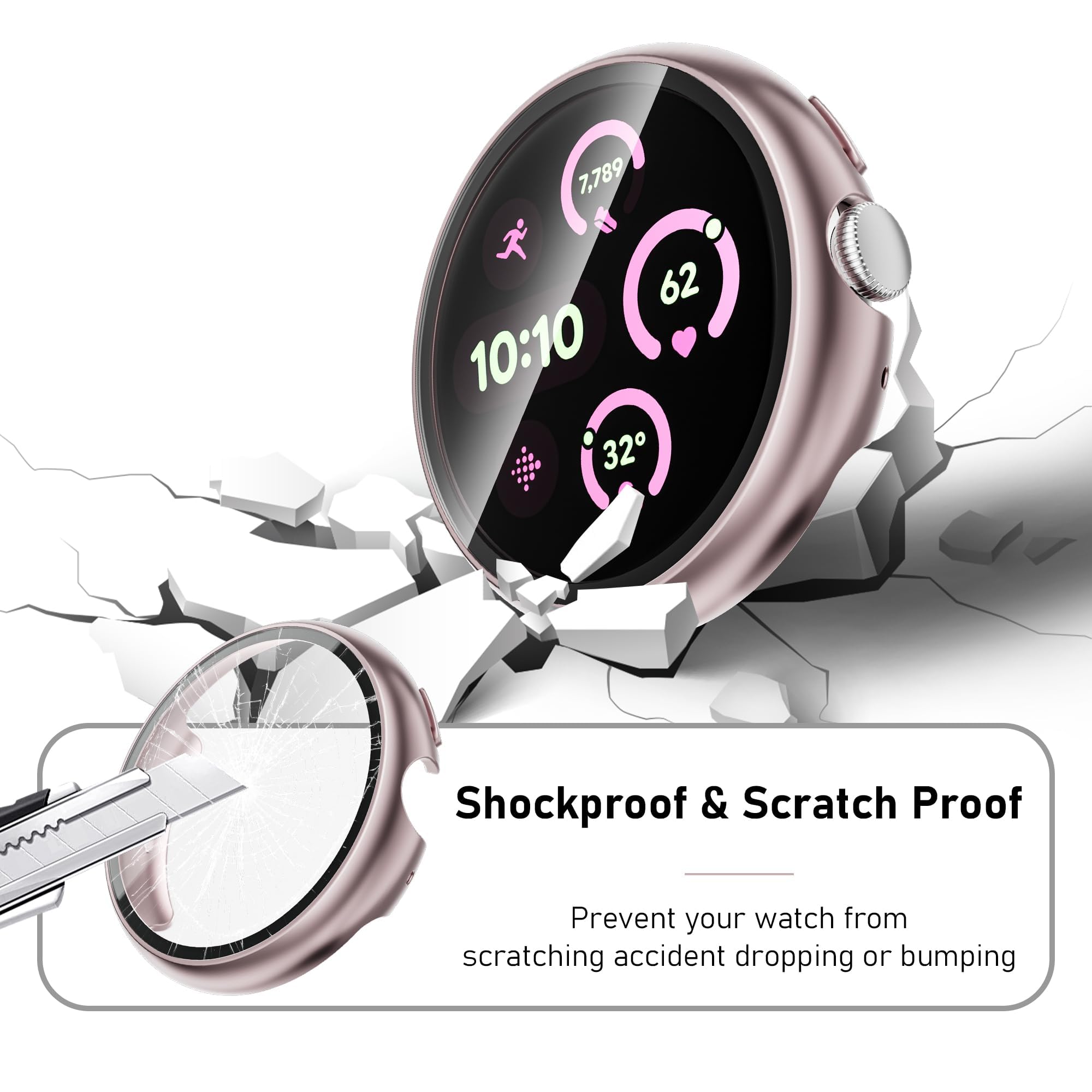 Amazon.co.jp: 【3枚入り 】コンパチブル google pixel watch 3 カバー 