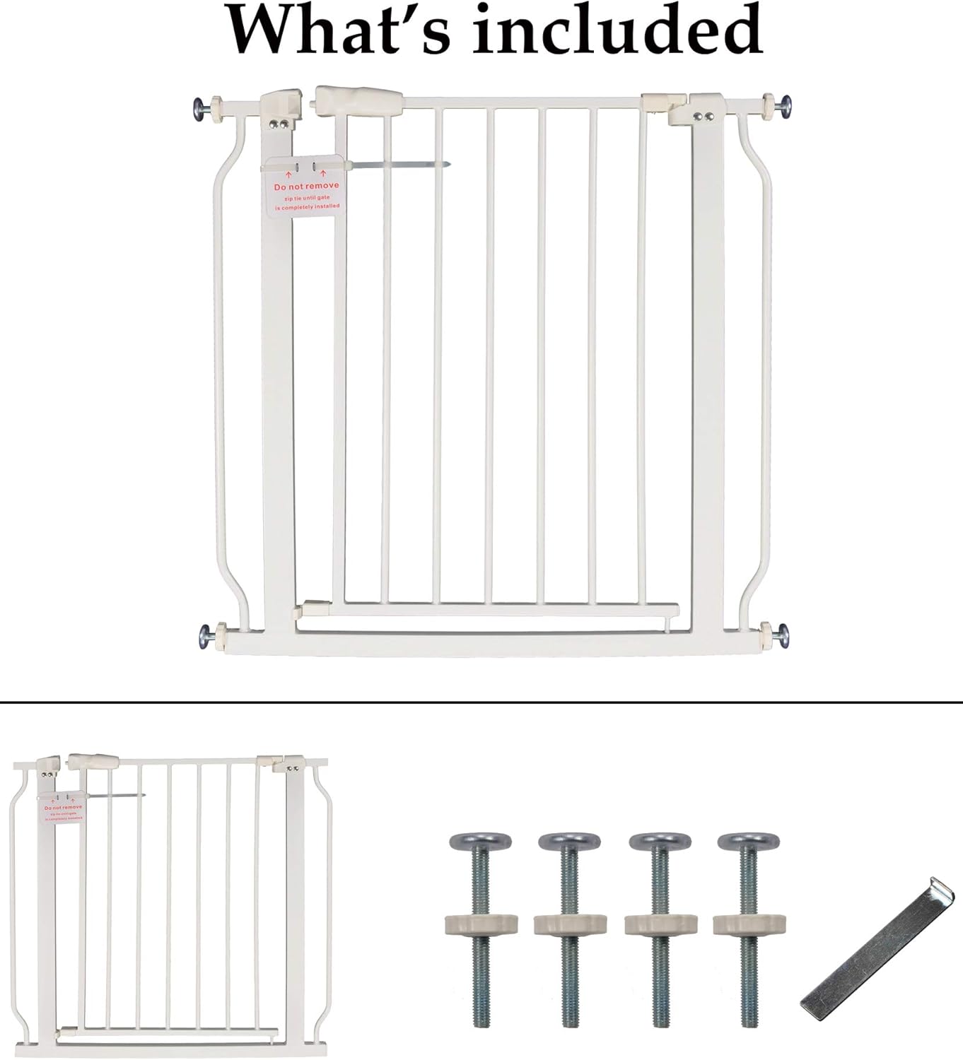 BalanceFrom Easy Walk-Thru Safety Gate for Doorways and Stairways with Auto-Close/Hold-Open Features, Multiple Sizes, White : Everything Else