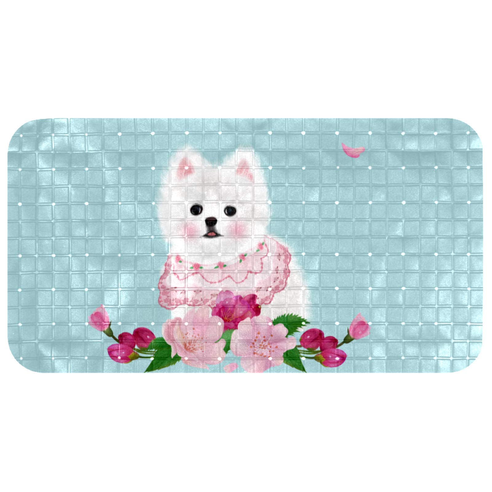 Alfombrilla de baño infantil para evitar resbalones en la ducha diaria con estampado de perro