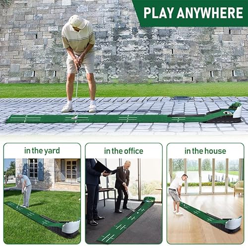 SWINGTEK Putting Green Matte, Puttingmatte Golf Indoor, Minigolf Für Zuhause Golf Simulator