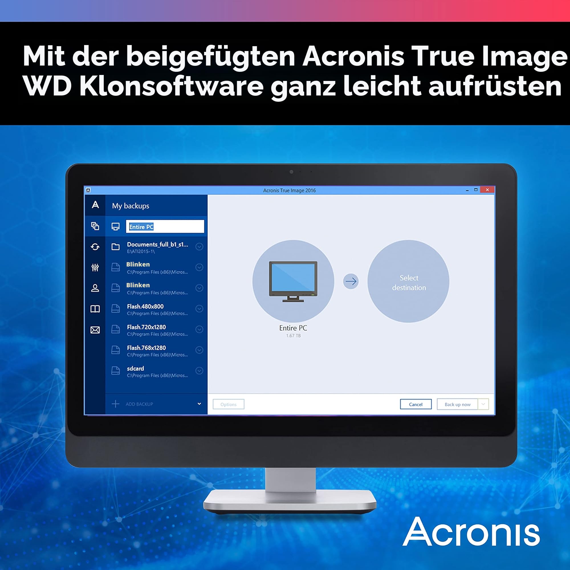 WD Blue 8 TB 3,5 Zoll (interne HDD, 215 MB/s Lesen, PC-Festplatte, hohe Zuverlässigkeit, SATA 6 Gbit/s-Schnittstelle, 256 MB Cache, CMR, 5.640 U/min) Blau