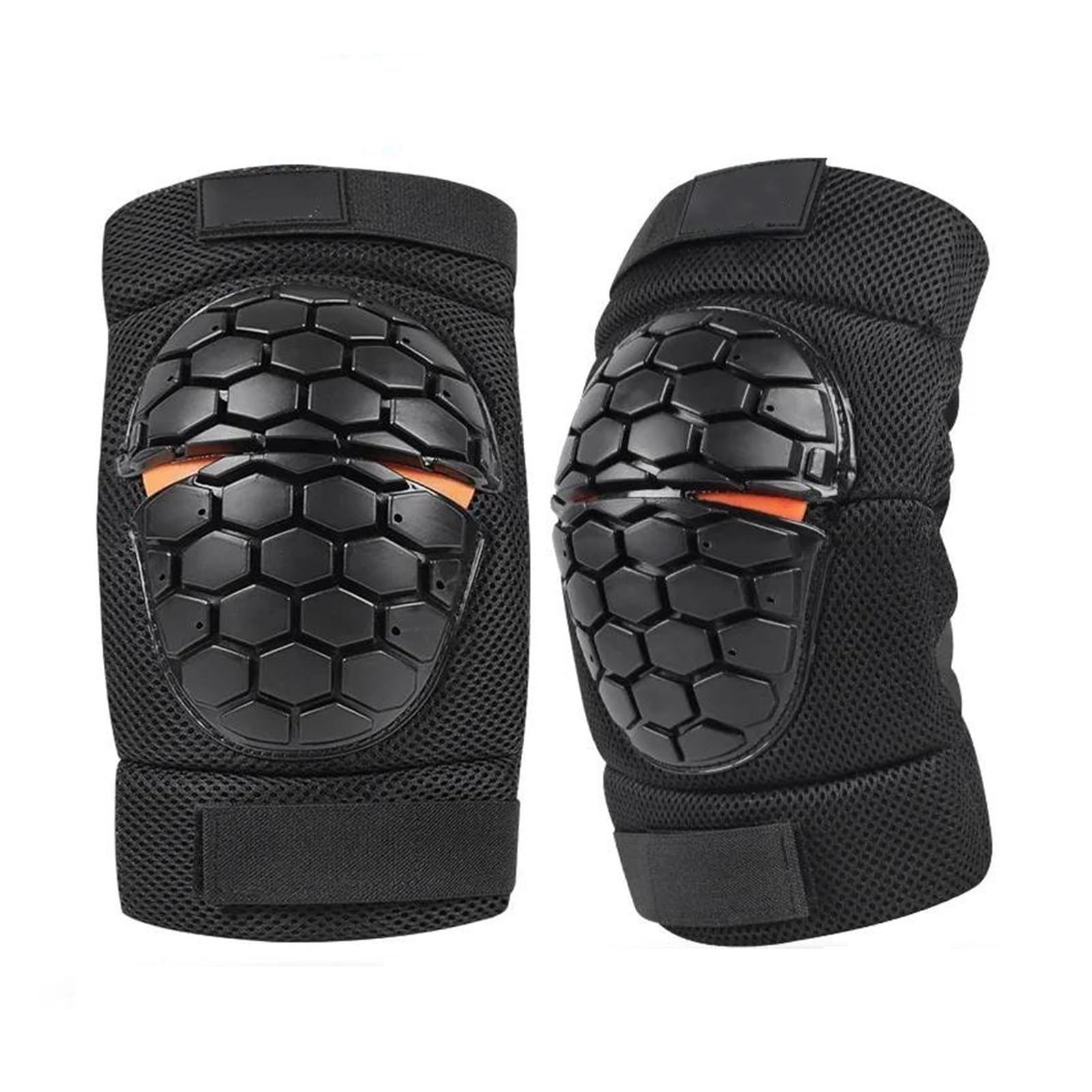 Regolabile Ginocchiera Pads Protector Armor Ginocchiere per moto Moto tattiche per biciclette Snowboard Inserti per ginocchiere anticaduta Protezione per equitazione Sport Motocross Rider(XL)