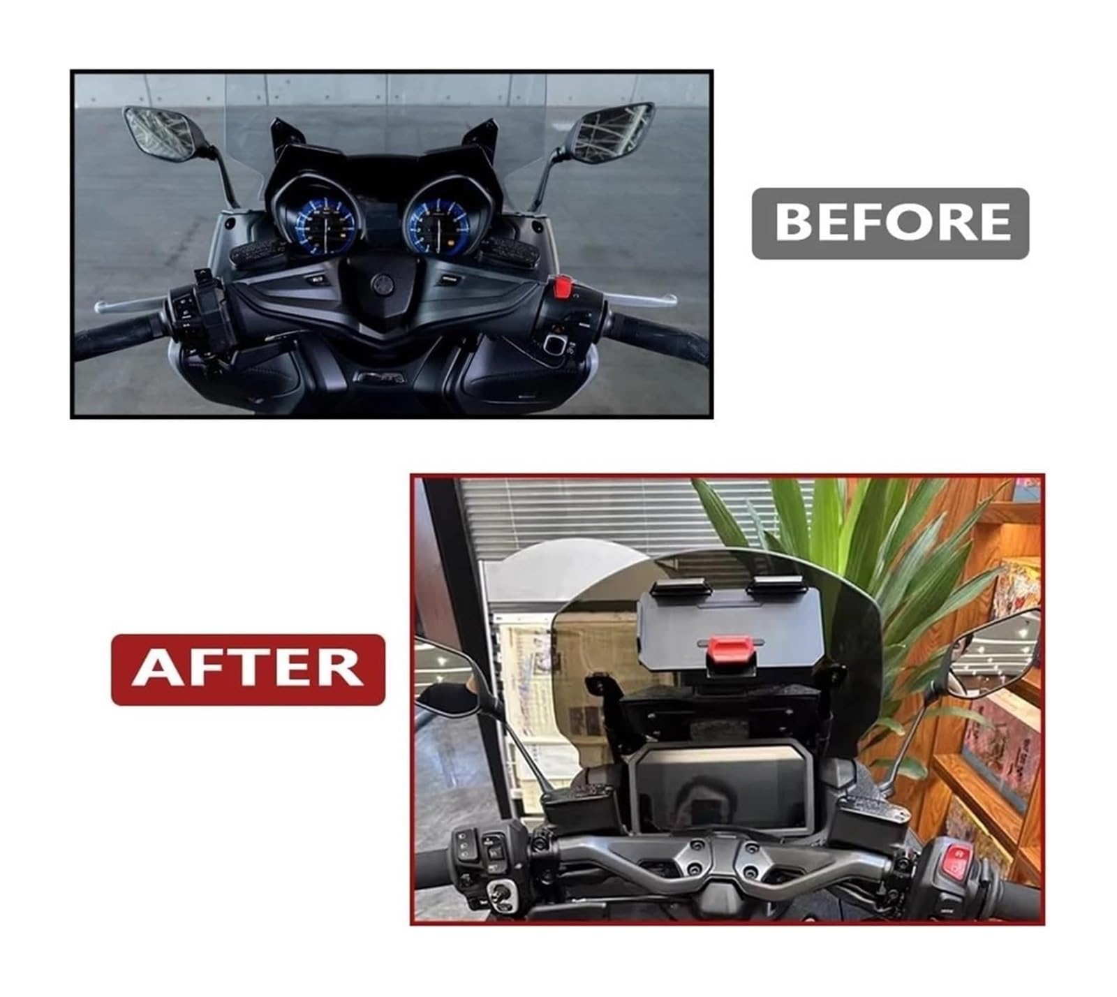 pour Moto Support Navigation GPS pour TMAX560 2022 2023 Moto GPS Smartphone Navigation Montage Support Adaptateur