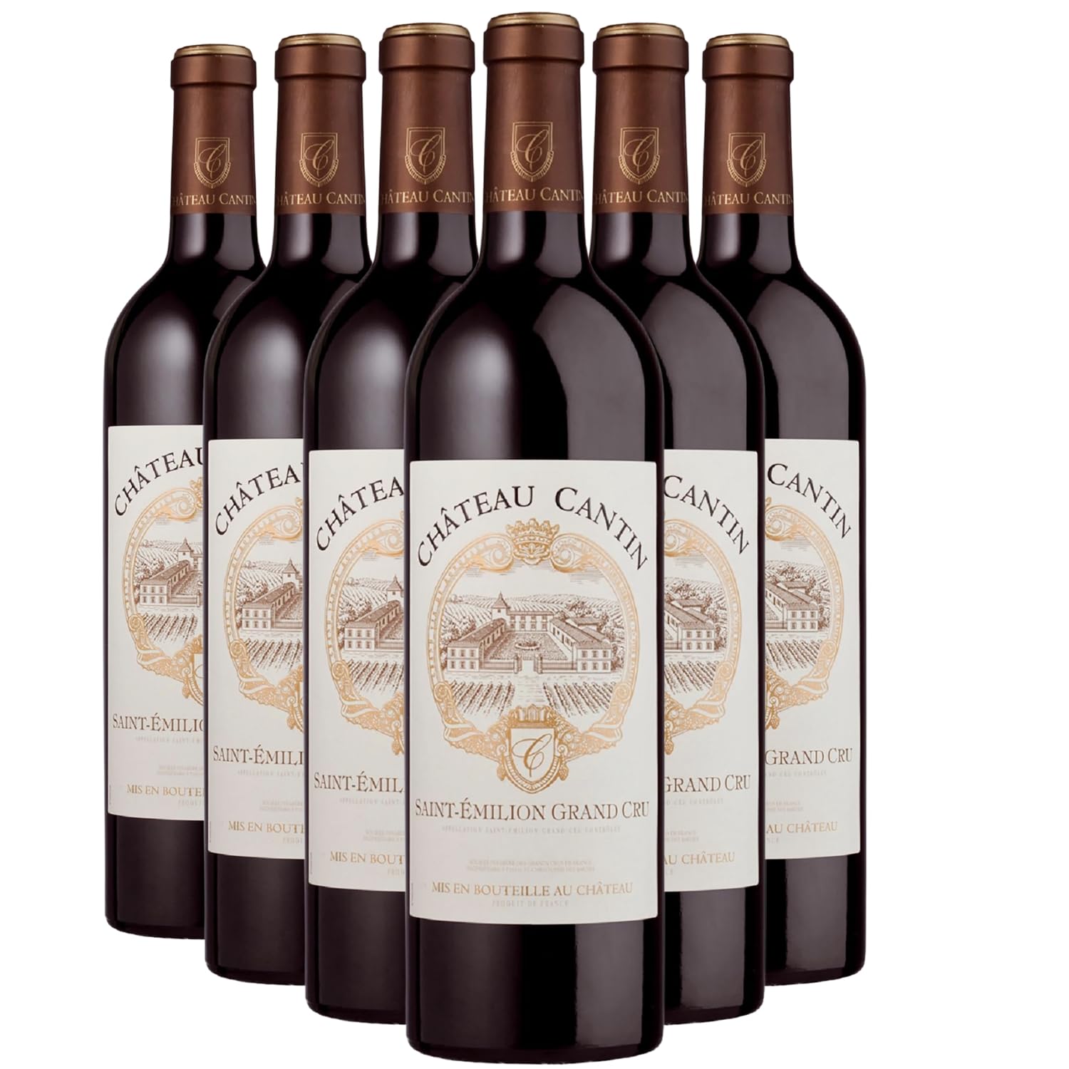 Château Cantin Rotwein 2022 - g.U. Saint-Emilion Grand Cru - Bordeaux Frankreich - Rebsorte Merlot - 6x75cl