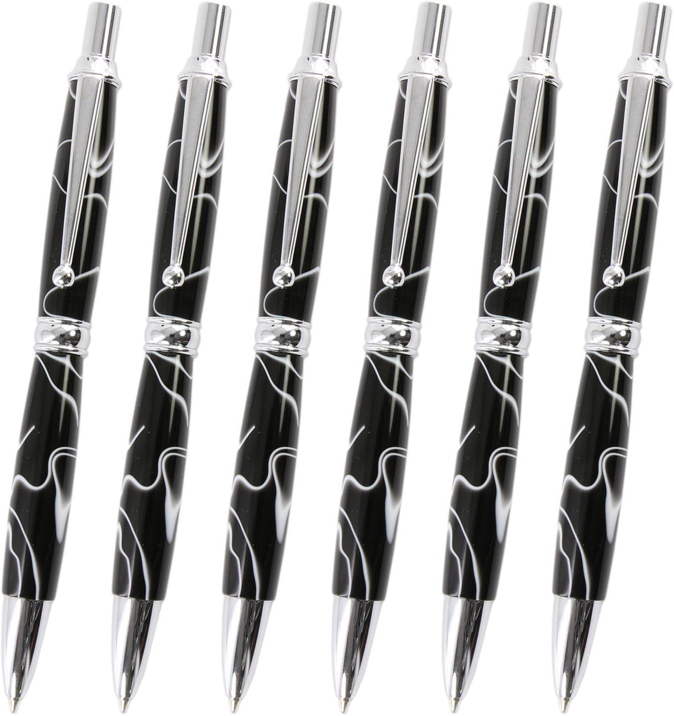 Legacy Woodturning, Power Pen Kit - Chrome, 6 Pack