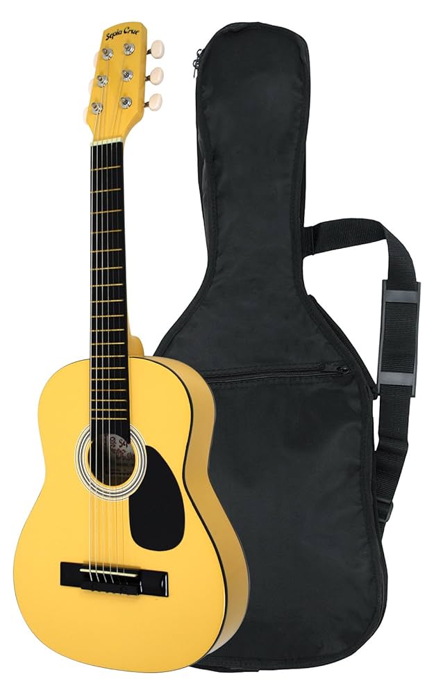 Sepia Crue Mini Acoustic Guitar W-50/YW Yellow Japanese