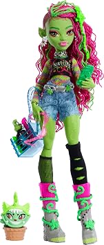 MONSTER HIGH™ VENUS MCFLYTRAP™ Baby Monster High Venus McFlytrap doll HRP81 with pet Chewlian and accessories