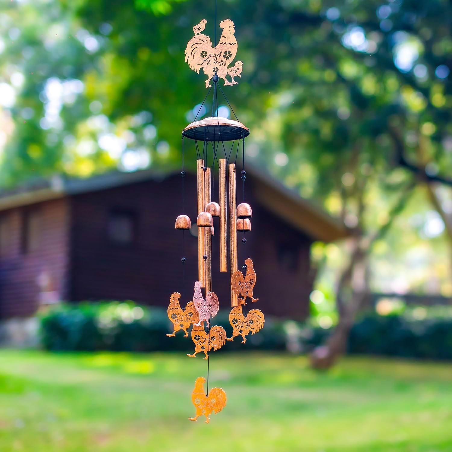 Chicken Wind Chimes for Outside,Chicken Gifts for Women Men/Memorial/Birthday/Rooster Lovers Gifts Metal windchimes Outdoors/Indoors,Garden Decor,Patio,Home,Porch,Yard Decorations