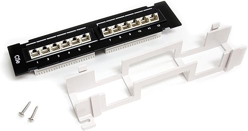 Miniatura 4 de StarTech.com Panel de conexiones Cat5e 110 de montaje en pared de 12 puertos - 45 grados (PANEL4512)