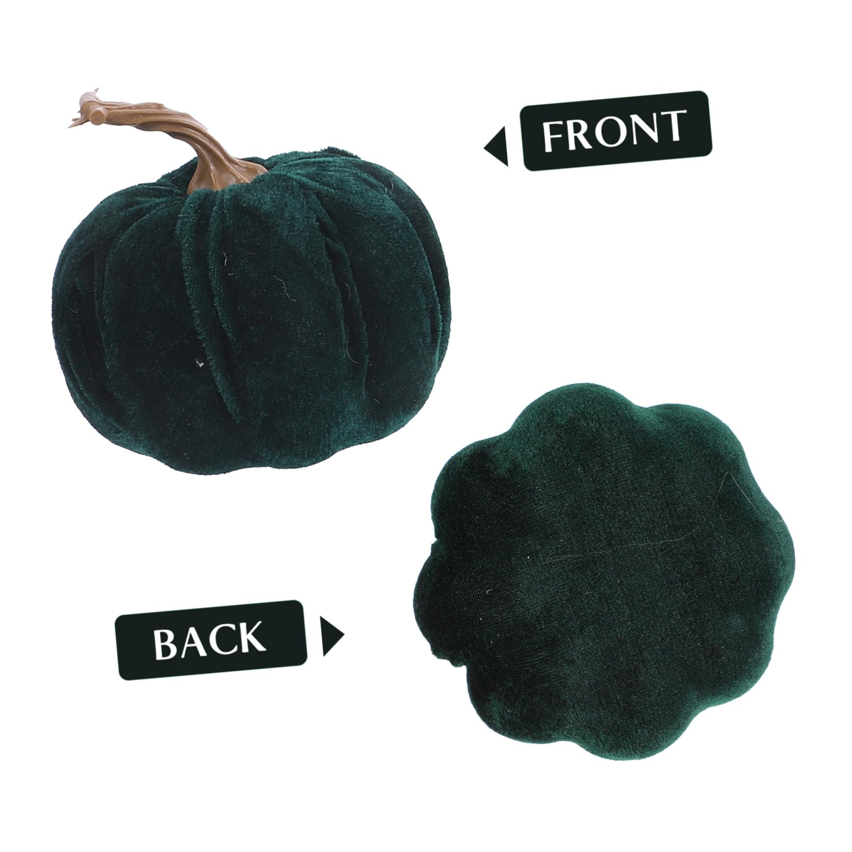 5pezzi Zucca Artificiale per Halloween Zucca Decorativa per Ringraziamento Ornamento Reale Accessorio Fotografico