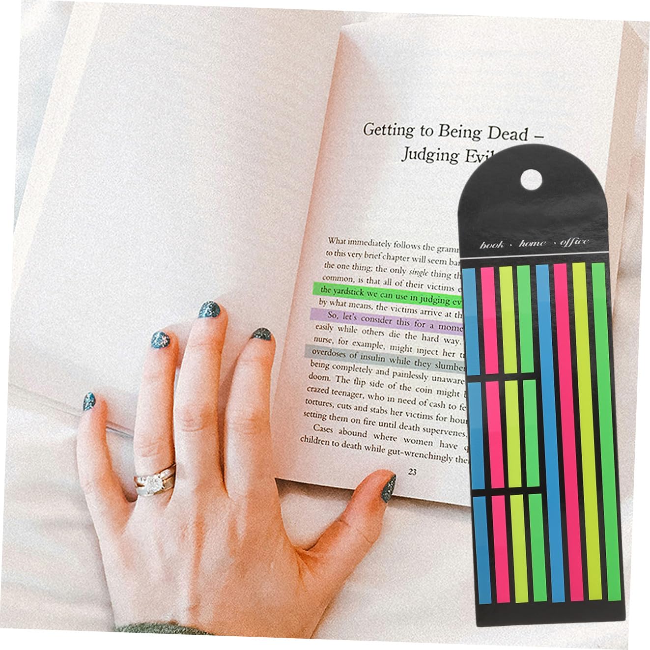 SHINEOFI 4 Sätze Fluoreszierende Indexaufkleber Fluoreszierende Satzmarkierungen Fluoreszierende Tabs Neon Textmarker Fluoreszierende Notizbuch Tabs Seitenmarkierungen 4 Stück * 4