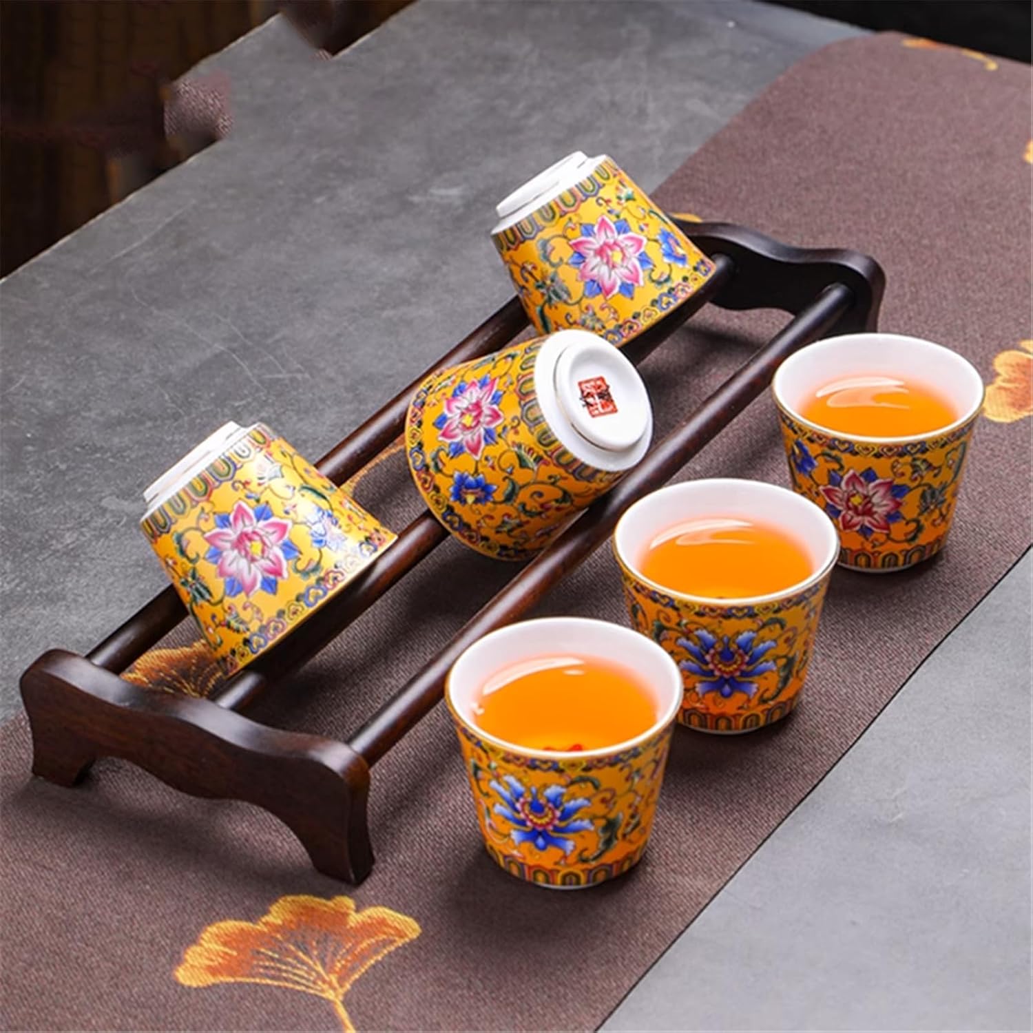 Ceramic Enamel Master Tea Cup with Personalized Tea Bowl-style7