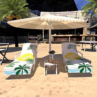 Lounge Chair Cover,85" Large Lounge Chair Towel Cover,Heavy Duty Lounge Chair Covers,Quick Dry Chaise Lounge Chair Towel Cover,Beach Chair Cover for Sun Lounger Pool Sunbathing Garden Beach Hotel