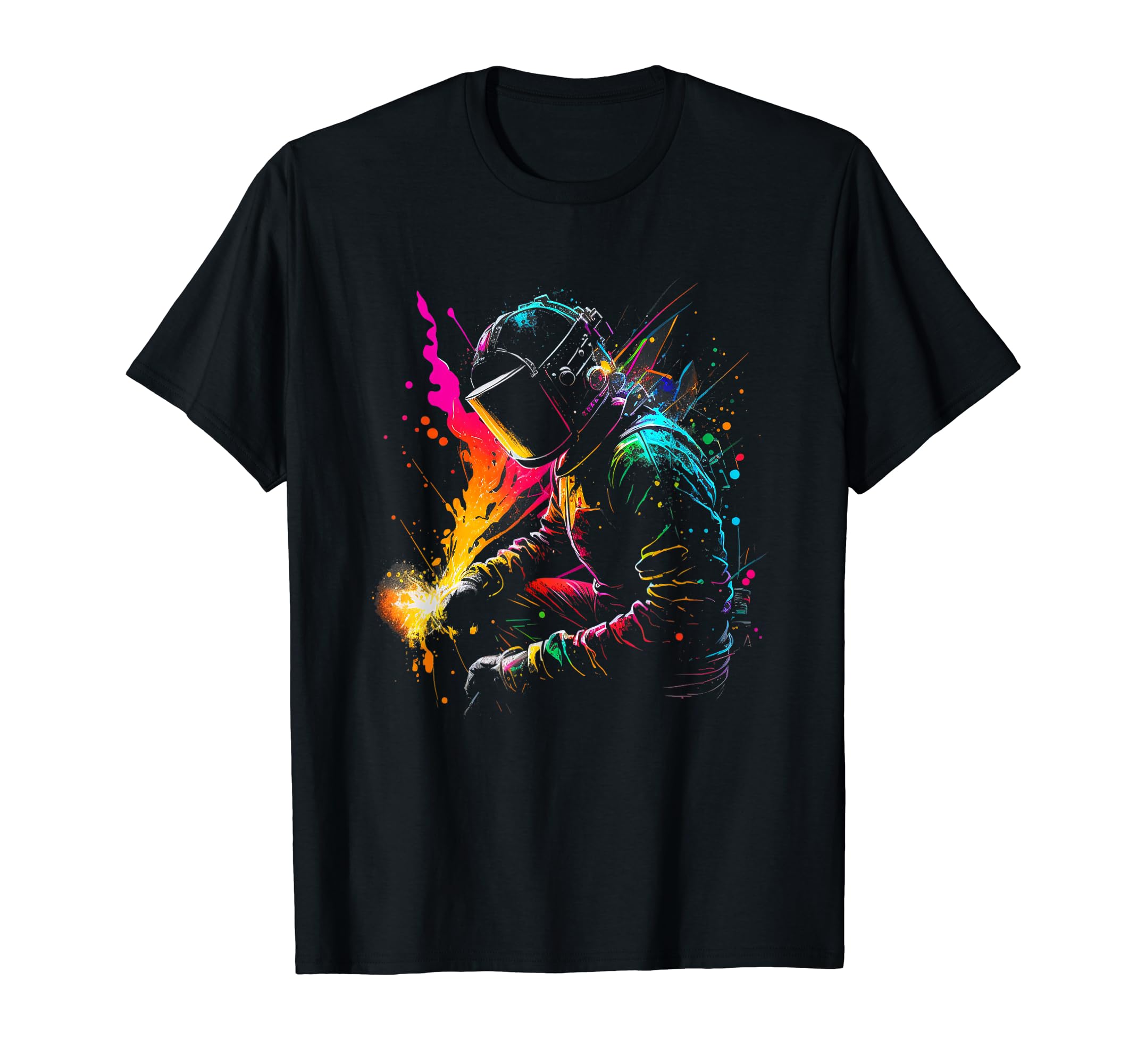 Welder Splash Art Locksmith Metal Worker Welder Welder T-Shirt