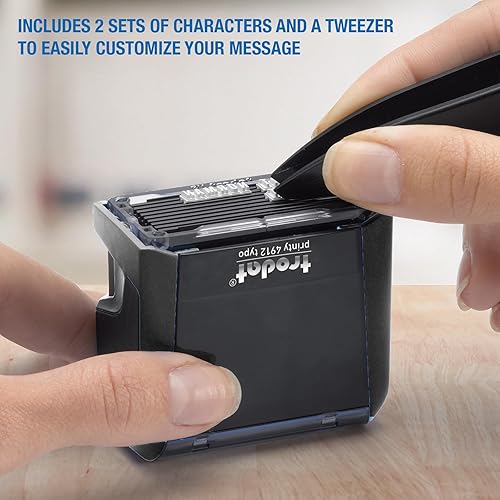 Miniatura 5 de Trodat Printy Economy Autoentintado Hazlo tú mismo mensaje personalizable o sello de dirección tamaño de impresión 34 x 1-78 pulgadas negro 5915