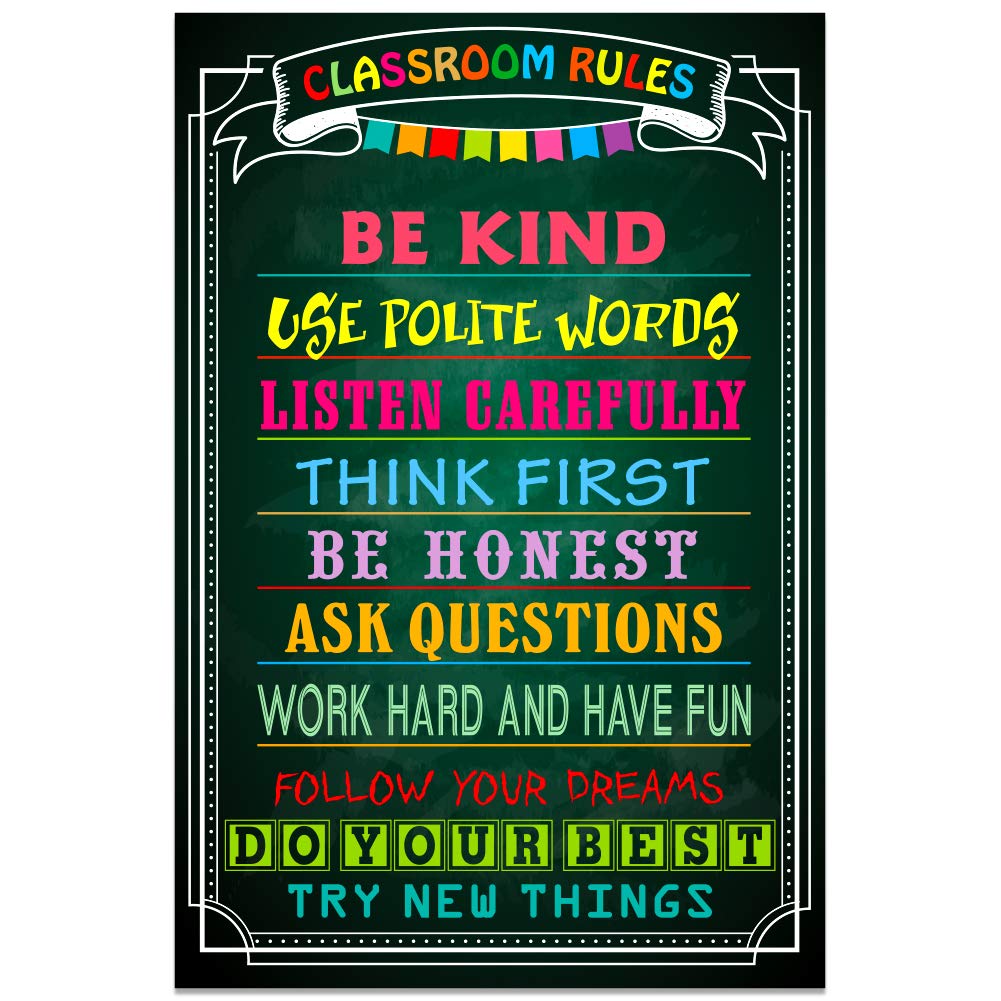 Buy FaCraft Classroom Rules ,8"x 12" Educational for Teacher and