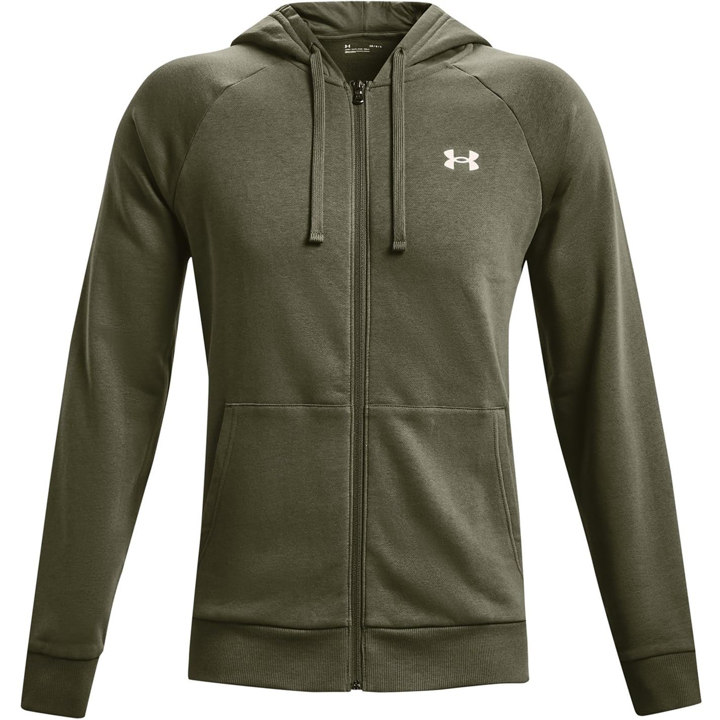 Under Armour Men Rival Full Zip Hoody Marine OD Green X Large