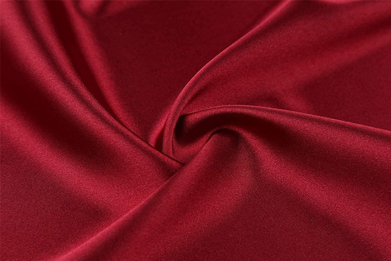 Women's Pure Short Silky Robes Bridesmaid Bride Party Satin Robes Sleepwear - Image 5