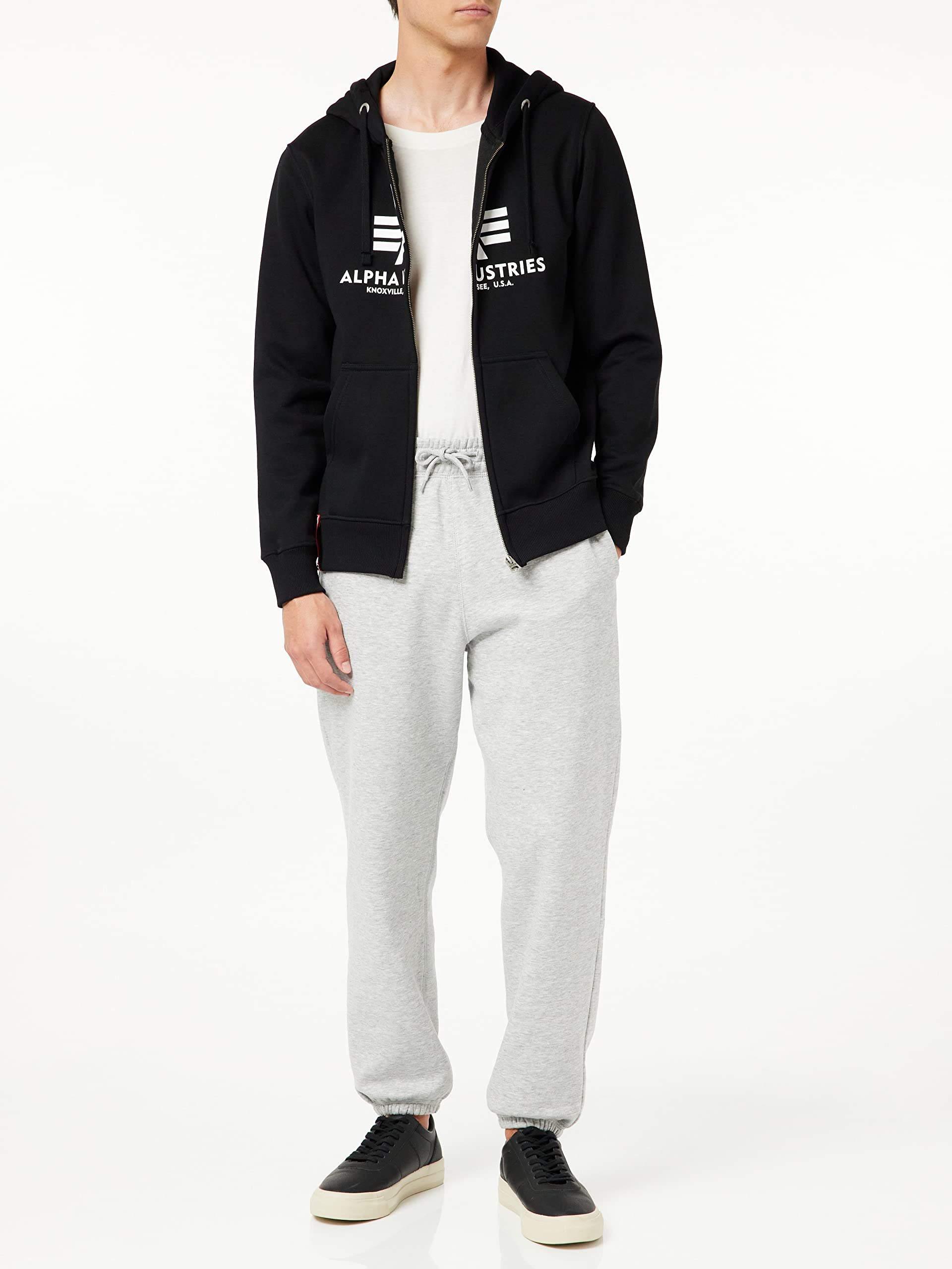 ALPHA INDUSTRIES Basic Zip Sudadera Hombre (Pack de 1)