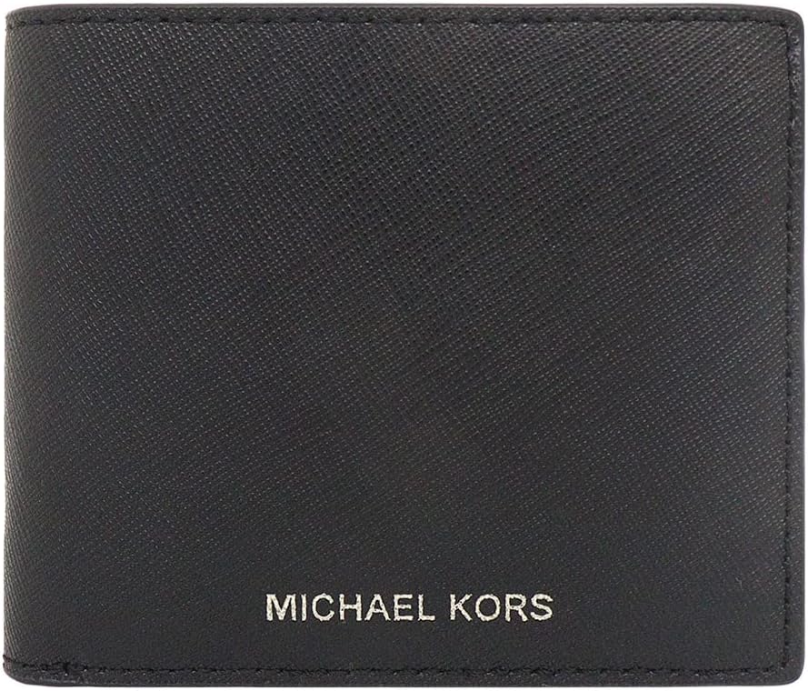 新品未使用】マイケルコース 折り財布 ブラック メンズ レザービル