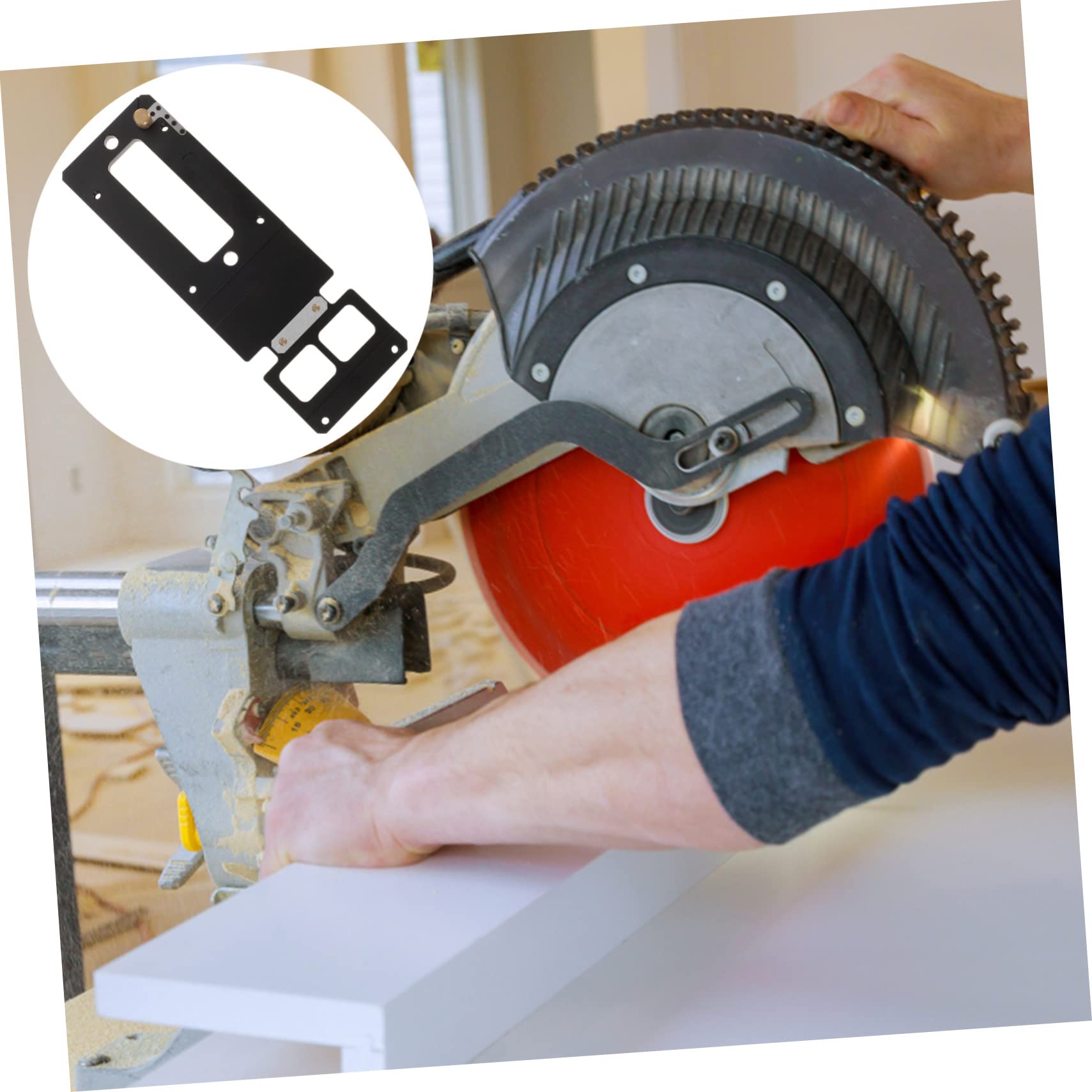 DOITOOL Guida Angolare 260mm per Seghetto Circolare, Lega di Alluminio e Rame, Corpo Fresato Cnc, Facile da Installare, Stabile e Sicura