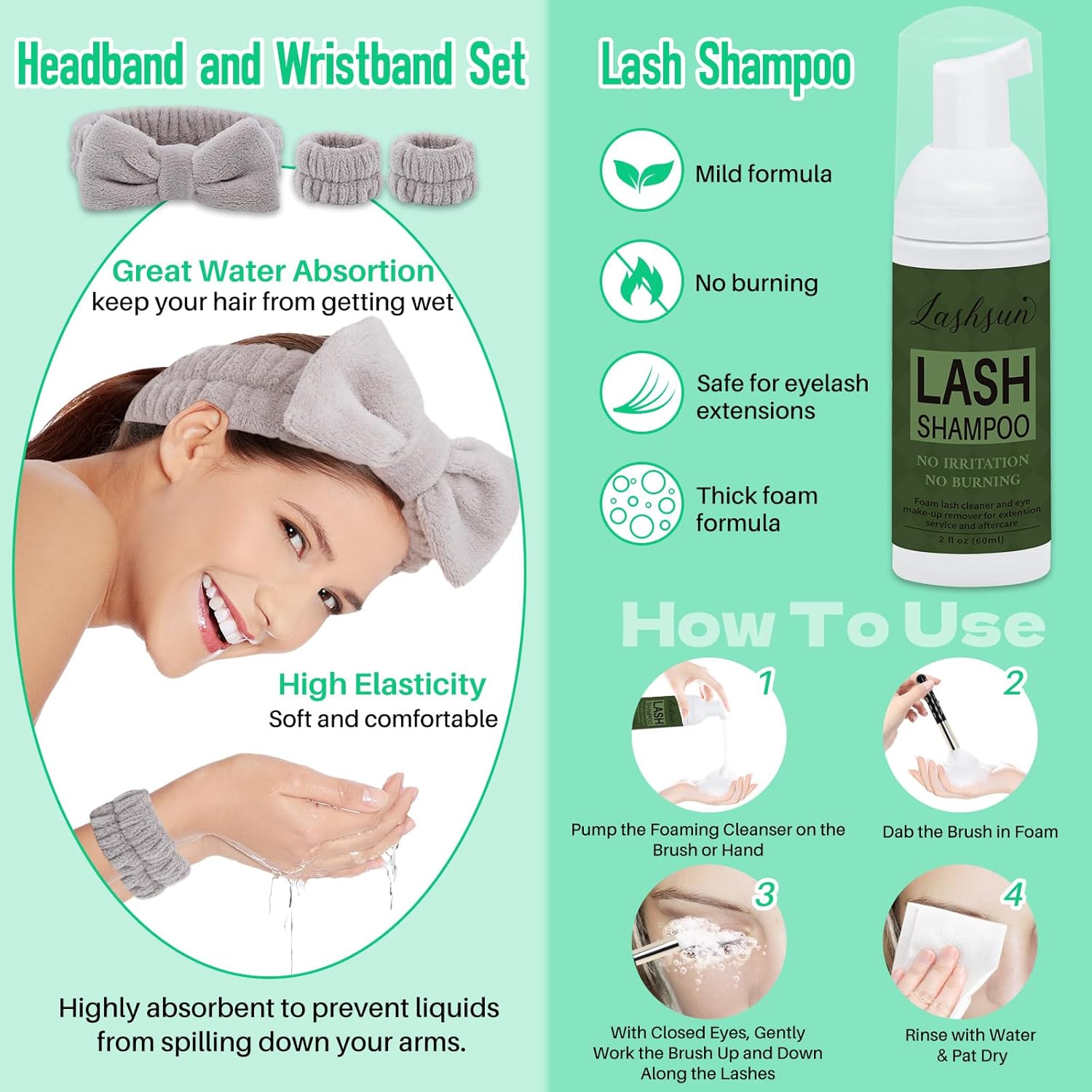 Lash Clusters Kit Eyelash Clusters Kit 970pcs Cat Eye Eyelash Extensions Pestañas Postizas Naturales+Lash Bond&Seal,Remover,Tweezers,Mascara Brush,Lash Shampoo,Tools(Kit-5)