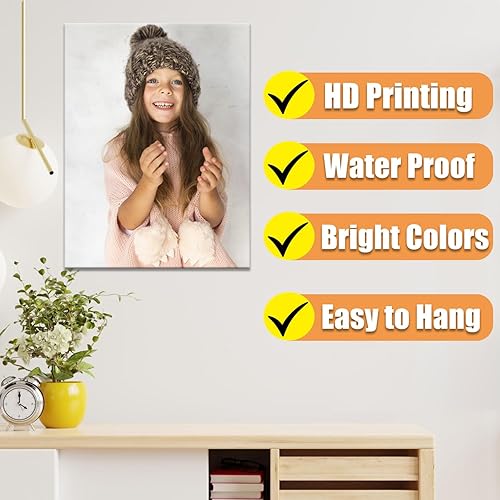 Miniatura 4 de Impresiones en lienzo personalizadas con tu foto, imagen personalizada a lienzo para el hogar, mascotas, niños, arte de pared de dormitorio de boda,