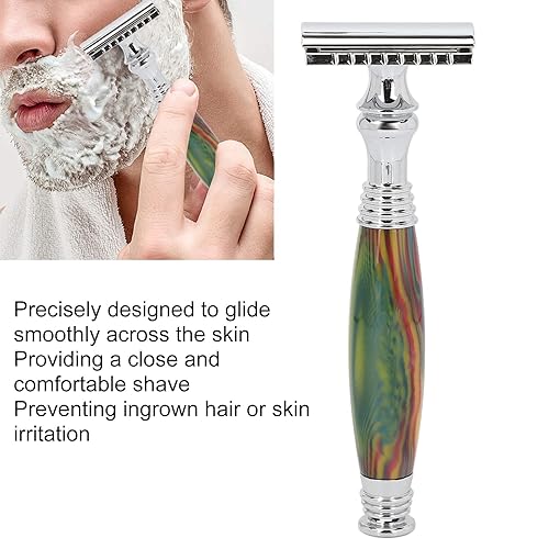 Miniatura 2 de Mango de afeitar de seguridad para hombres, maquinillas de afeitar de doble filo de mango largo, afeitado de seguridad, eliminación manual de