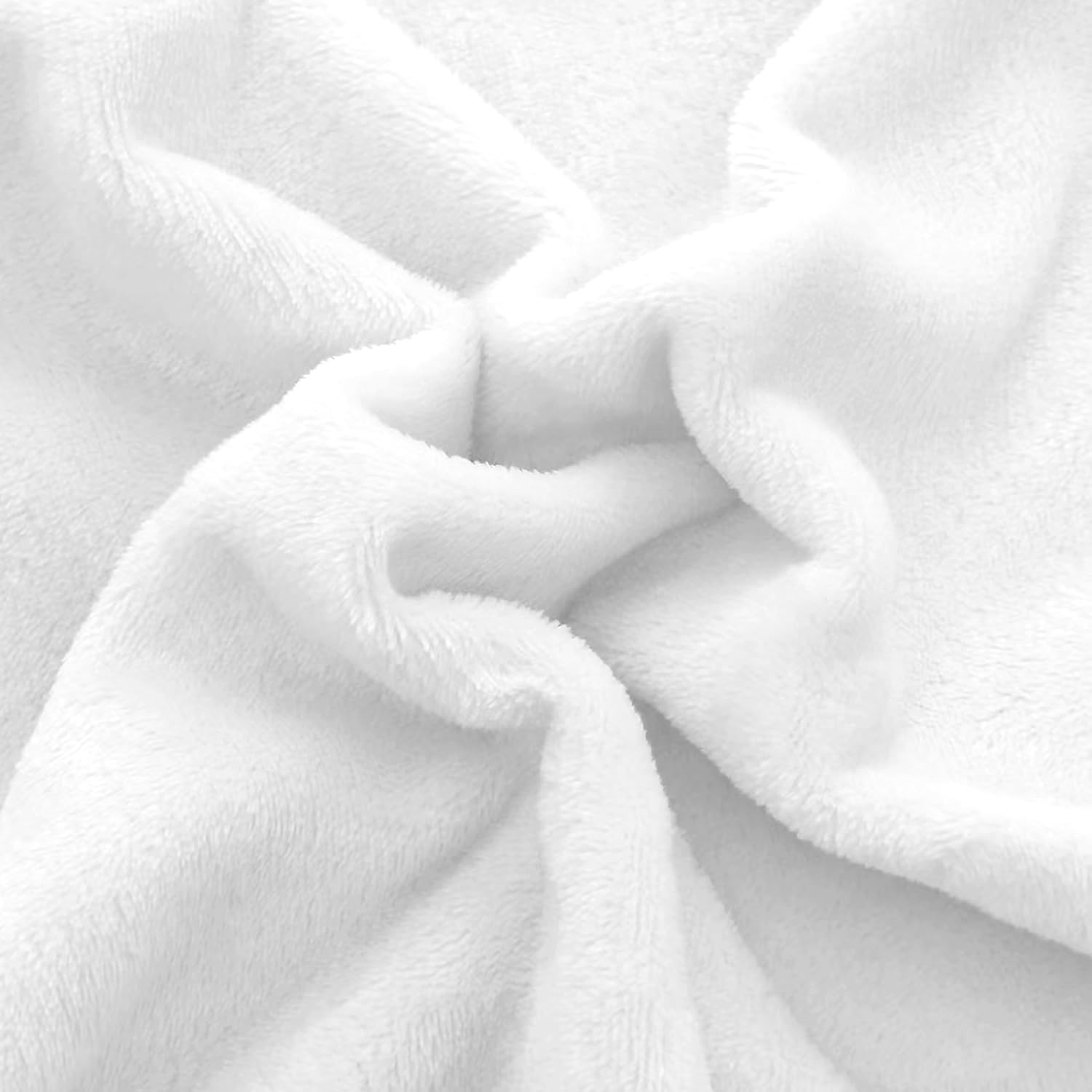 Elegant Comfort Luxuriously Soft 4-Piece Velvet Plush Flannel Sheet Set - Premium Quality - Cozy Warm, Anti-Static, Non Pilling Fuzzy Velvet Flannel Fleece Deep Pocket Sheet Set - Queen, White