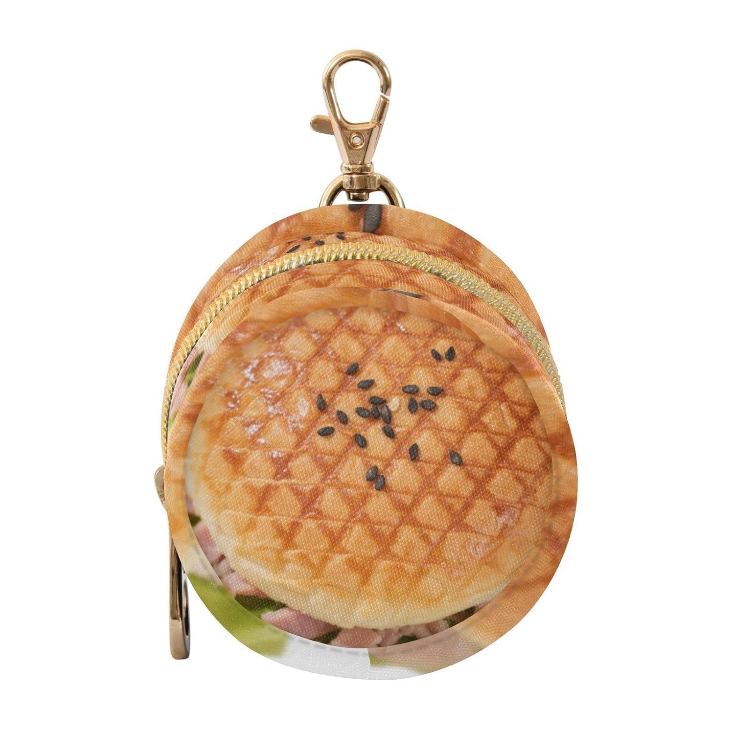 Funny Hamburger Picture Baby Boy Pacifiers Holder Case Portable Cash Coin Purse, Newborned Essentials