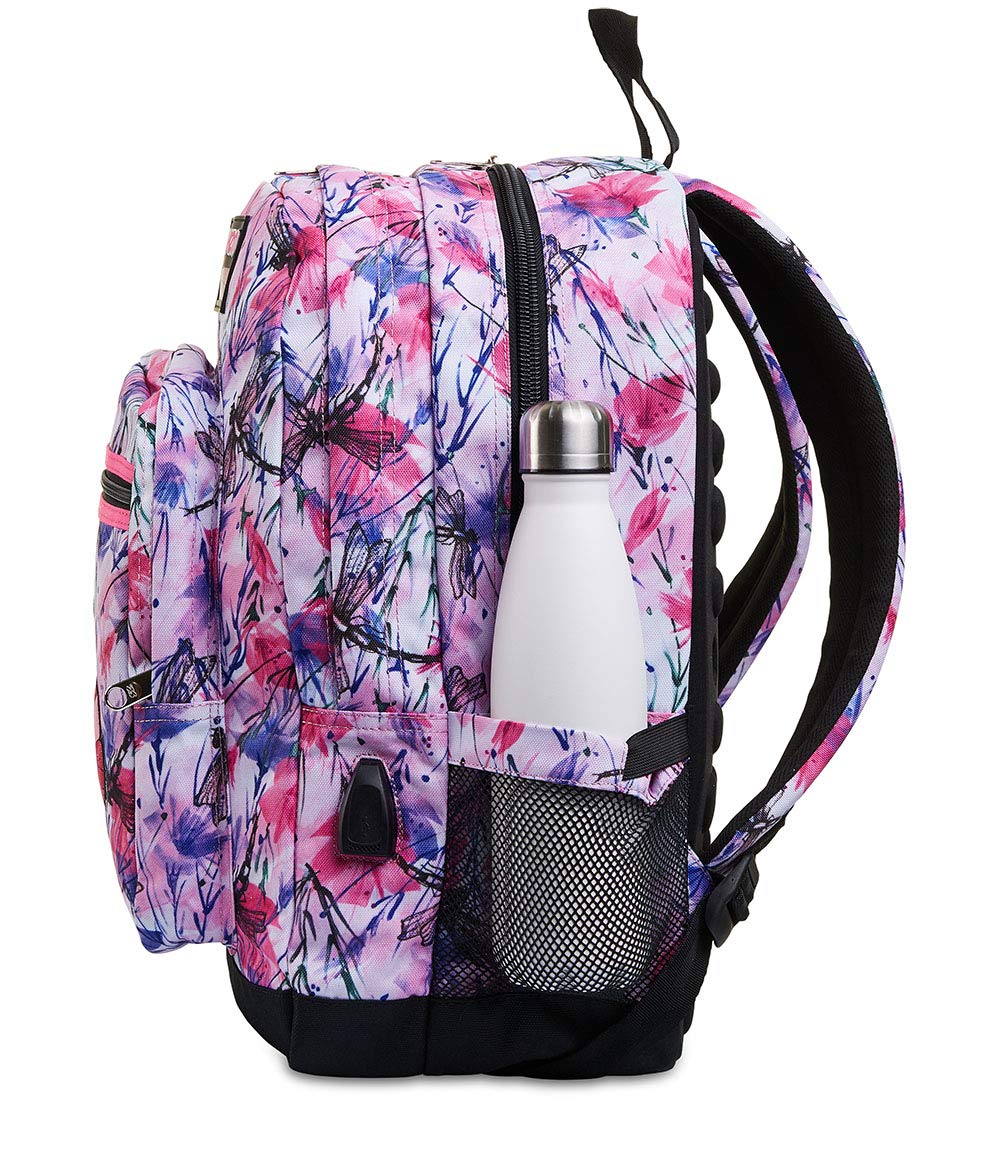 Seven Zaino Scuola Freethink, Rosa, Zaino Doppio Scomparto, Tasca Frontale e Tasca Porta Borraccia, Zaino Medie e Superiori, Bambina Ragazza