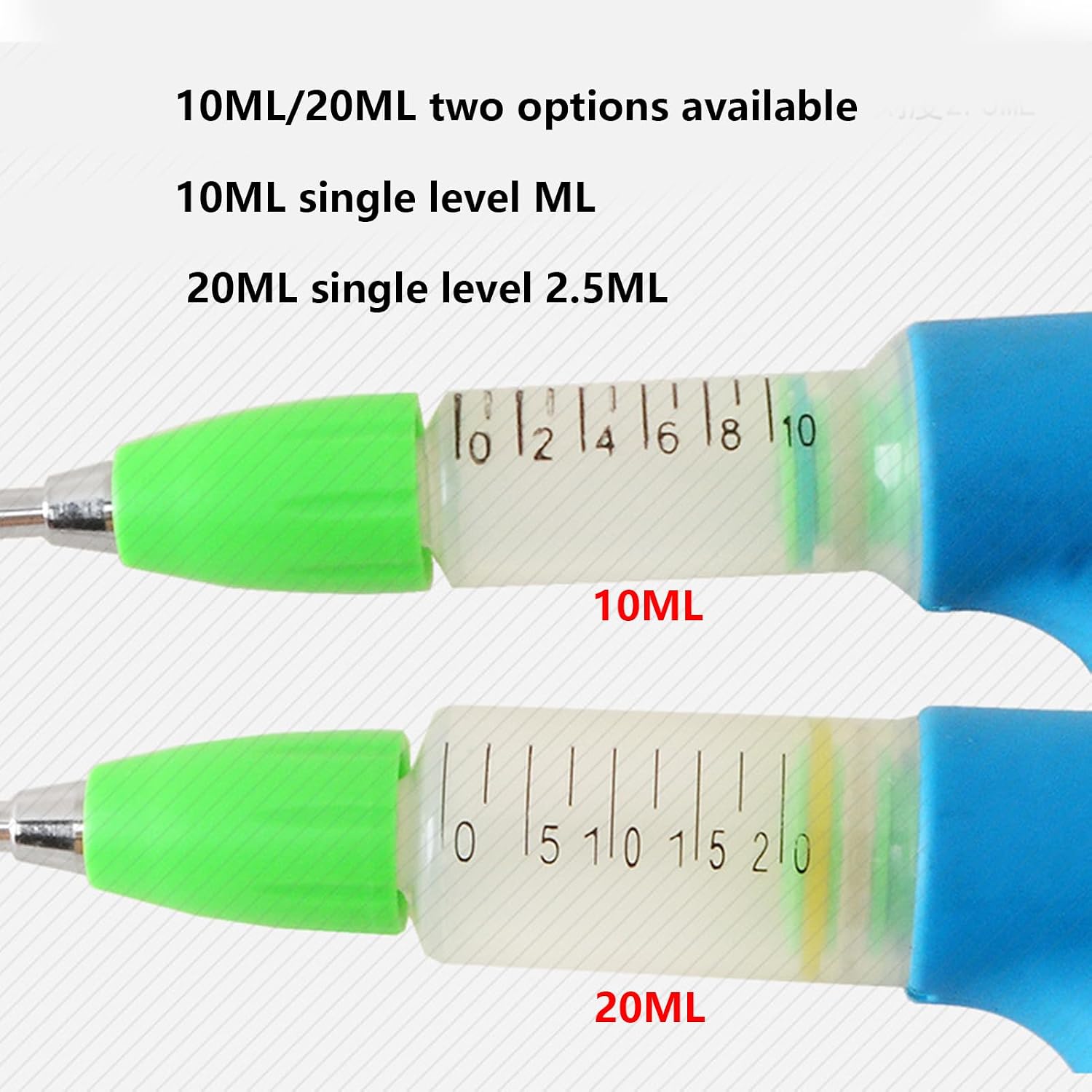 10ML Livestock Continuous Drench Gun Veterinary Adjustable Continuous Syringe, for Horse Sheep Cattle Pig Farm Equipments-(Blue-Green)