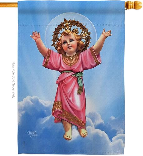 Breeze Decor FR-H-103052-IP Religious Faith Hope Grace Peace Dove Religion Cristiana Pascua Divine Baby Jesús, fabricado en Estados Unidos