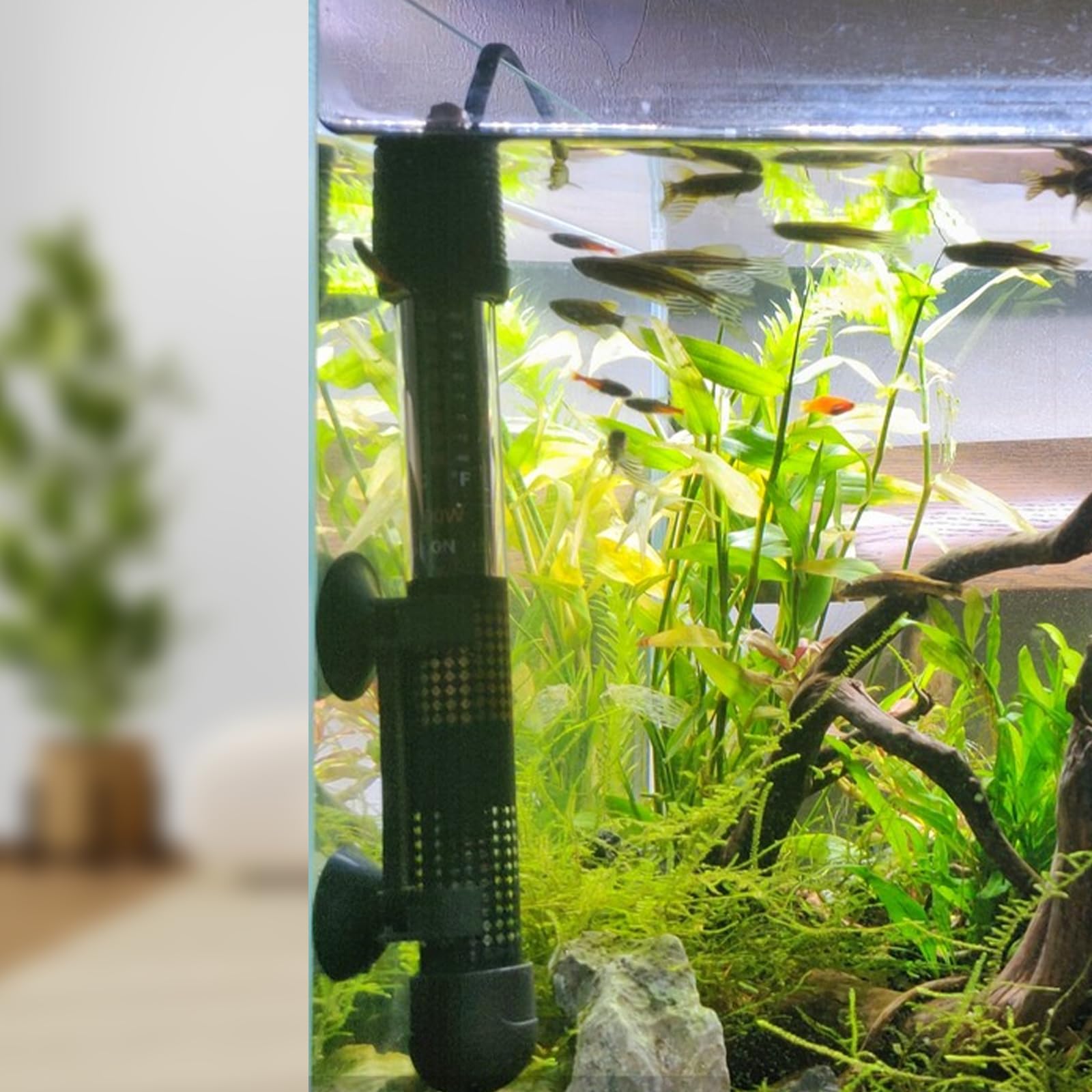 Skrfren 16 Stück Aquarium-Saugnäpfe, Aquarium Fisch Tank Gummi Tasse Saugnapf für die Einrichtung der Aquarium-Belüftung und Tankpumpe, Schwarz