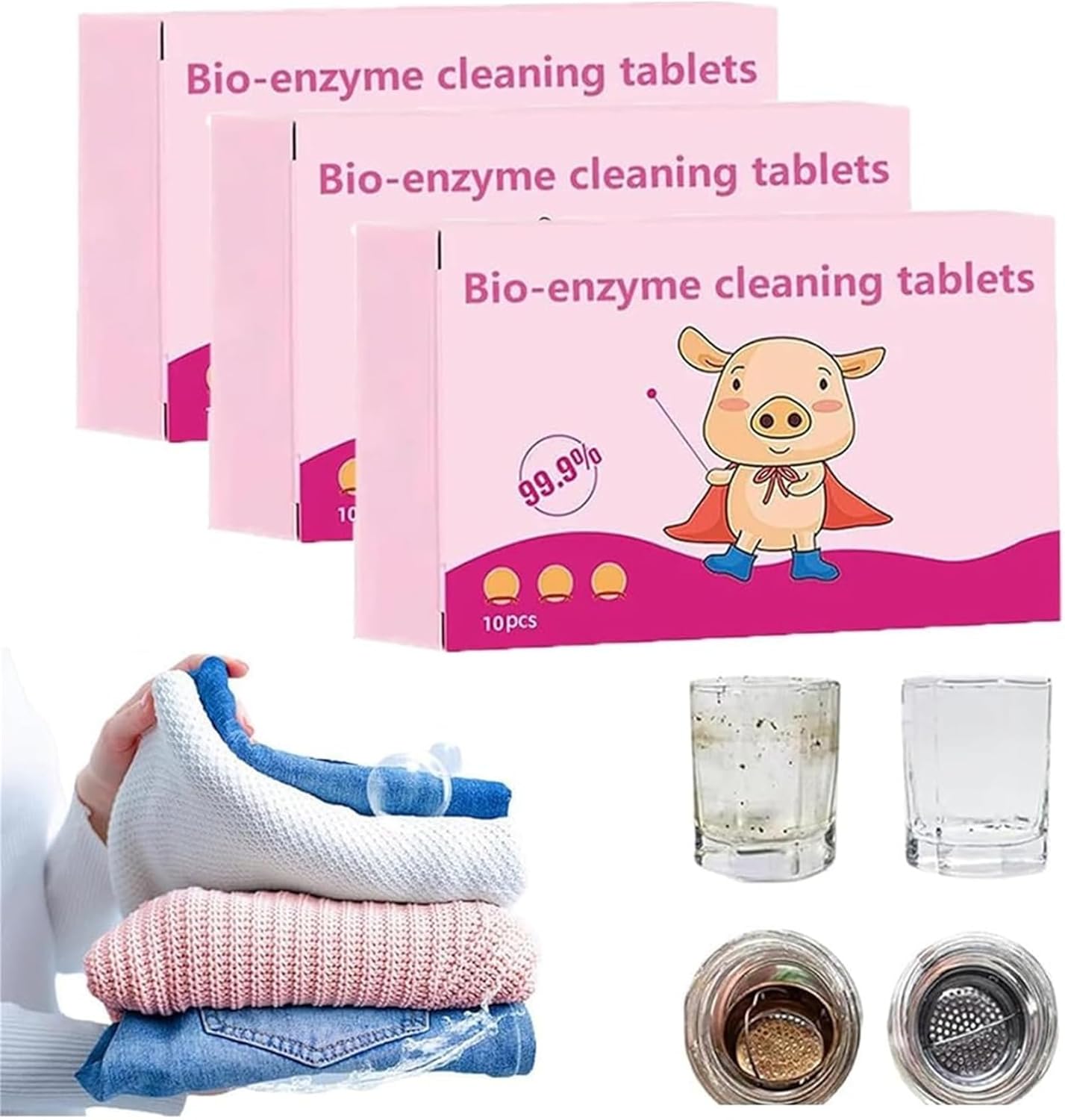 MultiFunctional BioEnzyme Cleaning Tablets,BioEnzyme Explosive Salt