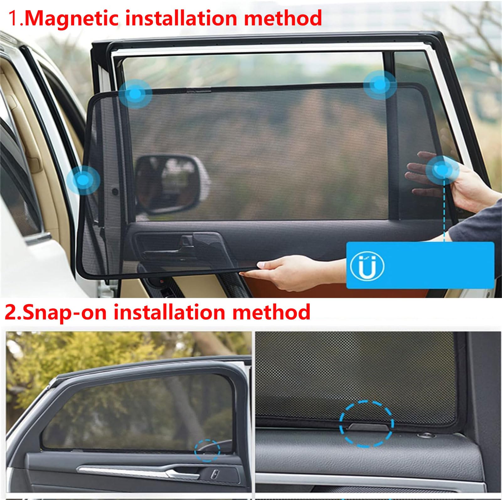 Tendine Parasole Auto per Focus Fünftürer (2014–2018), Visiera Anteriore Anti-UV Protezzione Privacy, Tendine Parasole Auto per Bambini,E 6 Side Window