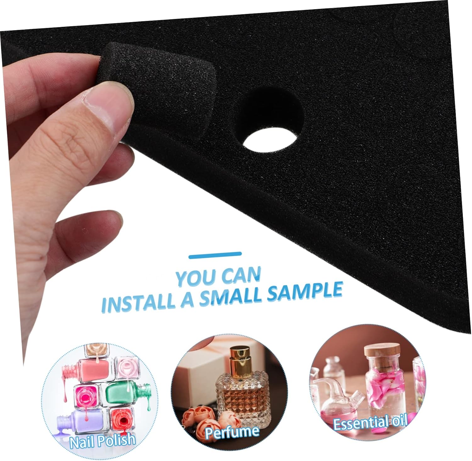 1pc Storage Bag Organizer for Bottles Carrying Case for Essential Oils and Nail Polish Convenient Travel