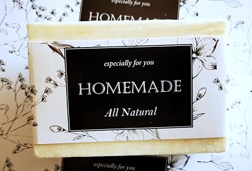Wrap Paper Tape for Homemade Soap Bar Handmade Products Horizontal Set 20pcsH2- Black & White
