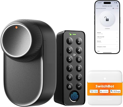 Serrure Ultra Wi-Fi avec Keypad tactile et empreinte SwitchBot