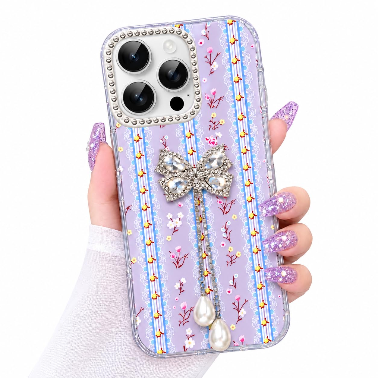 VONZEE Cute Pink Butterfly Transparent Back Cover for iPhone 17| Clear Shockproof TPU Protective Case | Slim Anti-Yellowing Crystal Clear Phone Cover for Girls and Women — Amazon image 15